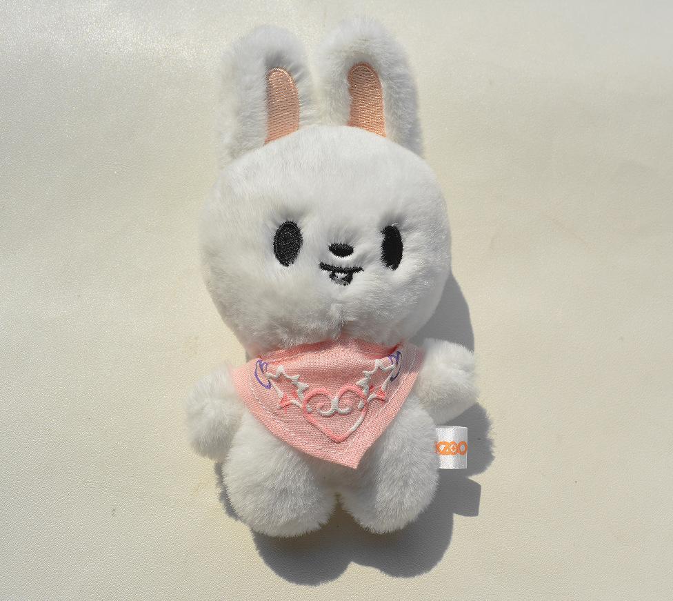 Plush Skzoo Keychain Wandering Plush Toy Water Scarf Bean Eye Li Longfu Keychain Pendant Children'S Creative Toy