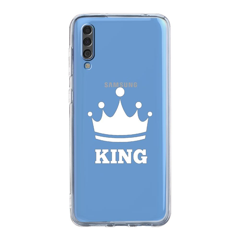 Phone Case For Samsung A14 5G A12 A22 A32 A34 A42 A52 A54 A50 A70 A72 A40 A20E A10S A20S A02S A04S Couple Style Crown king Queen