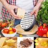 Double-sided Cheese Grater Stainless Steel Cheese Grater with Container Portable Shredder Ginger Garlic With Lid Kitchen Tool