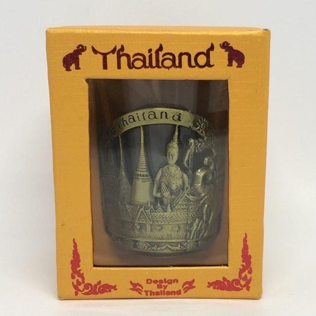 Shot Glass Alloy Steel Traditional Dance Temple Place Cup Vintage Silver Gold Color Bar Pub Club Restaurant Drinkware Bartender Tools