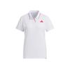 Adidas Club Tennis Polo Shirt With Colorblock Logo Women Tops White IV7581