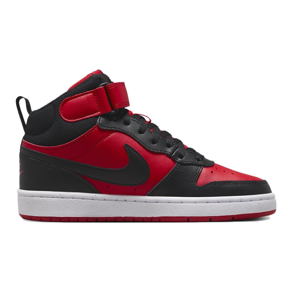 Nike Court Borough Mid 2 GS 'Black University Red' CD7782-602