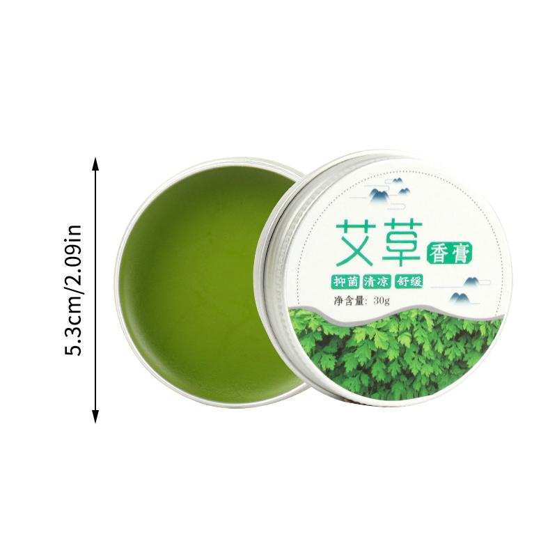 1 Box Mugwort Ointment Moxa Plaster Moxibustion Summer Cooling Oil Protection Accessory Cream Repel Mosquitoes Relieve Itching