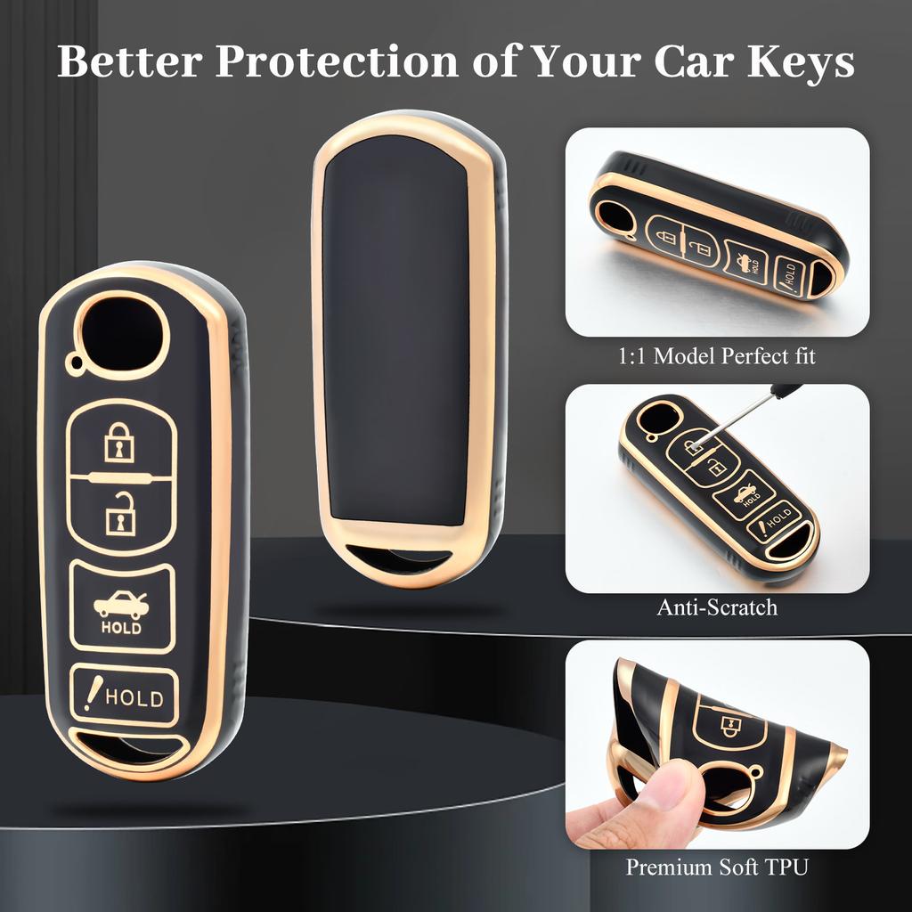 Soft TPU Car Key Case For Mazda 2 3 6 Demio Atenza Axela for Mazda Key Protector Car Key Cover CX-5 CX5 CX-3 CX7 CX-9 3 4 CX30