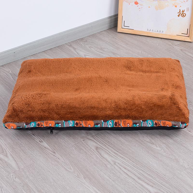 Four Seasons Pet Cushion: Thick Cotton Sleeping Pad for Cats and Dogs
