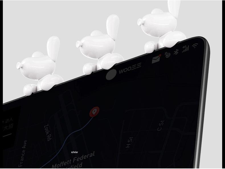 Tesla Model Y/3 Skärmprydnad: Hundläge Bil Docka Interiördekoration.