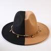 Popular European and American Classic Double-color Wide-brimmed Top Hat Men's and Women's Fashion OL Style Cowboy Hat Jazz Hat