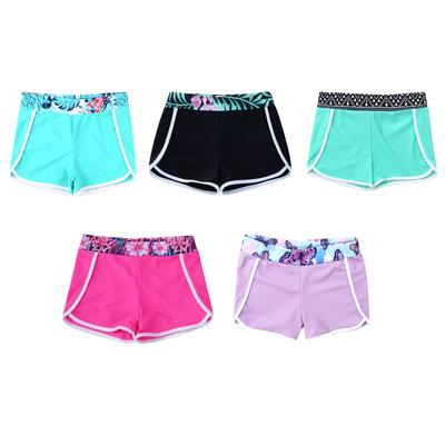 Traje de baño estampado para niñas, pantalones cortos elásticos con cintura ancha para playa, piscina, baño, natación, vacaciones
