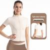 Nuoding Xiu High-Elastic Stand-Collar Zip Yoga Top