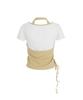 Sekeondeusolteu Strap Layered Ribbed Halter Neck T-Shirt (Yuja Salt)