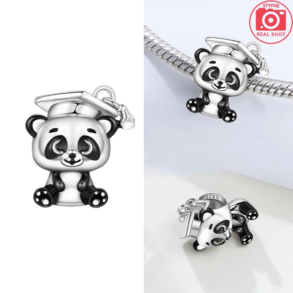 Original Charm Copper Penguin Blue Zircon Rabbit Koala Animals Beads Fit Bracelet Accessory Gift Jewelry Diy Women