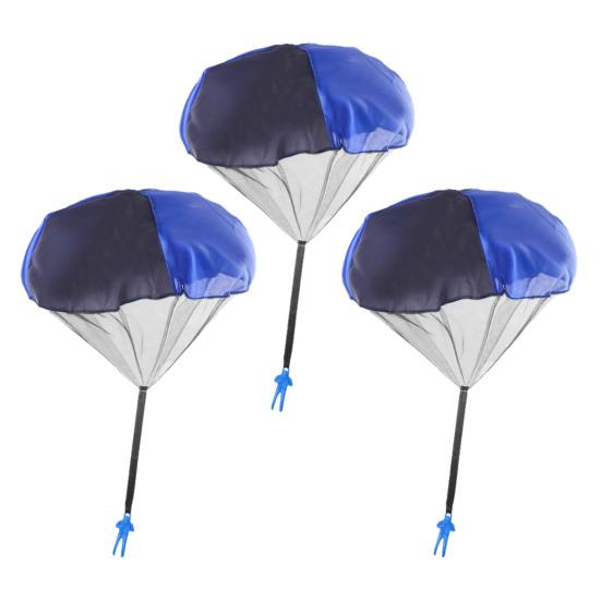 3 Bucăți Jucărie Parașută pentru Copii Jucării de Curte în Aer Liber Promovează Jocul Activ Vârste 3+ Mini Parașută Zmeu din Nailon Fără Încurcături pentru Jocuri de Grup Petreceri de Ziua de Naștere