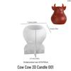 Poppy Crystal Epoxy Resin Cow Head Ornament DIY Candle Silicone Mold