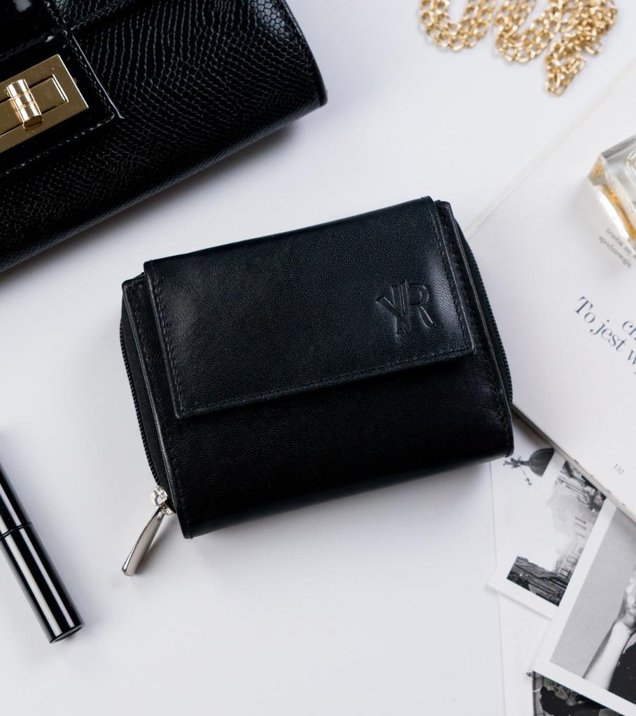 Leather Wallet 1509-GOAN-5313 Black