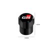 4Pcs Car Wheel Tire Valve Stem Caps Airtight Cover For  GR Sport RAV4 C-HR Corolla Yaris RZ RC Supra Tyre Plug Accessories