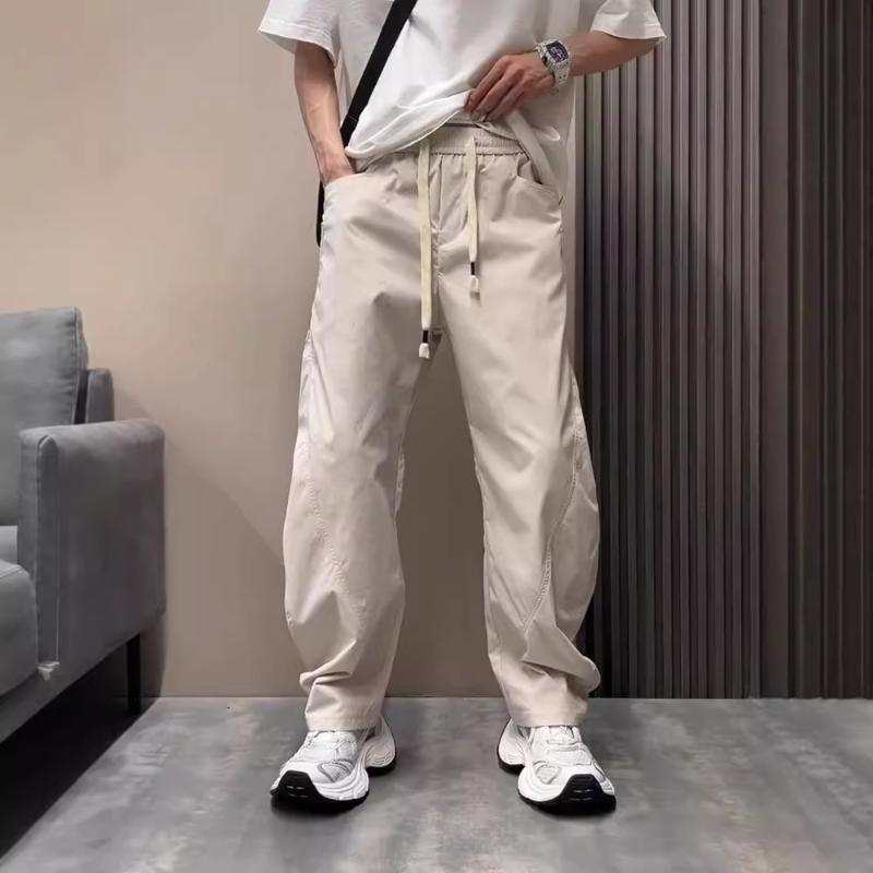 Winter Mens Thermal Thickened Casual Pants Comfortable Daily Trousers