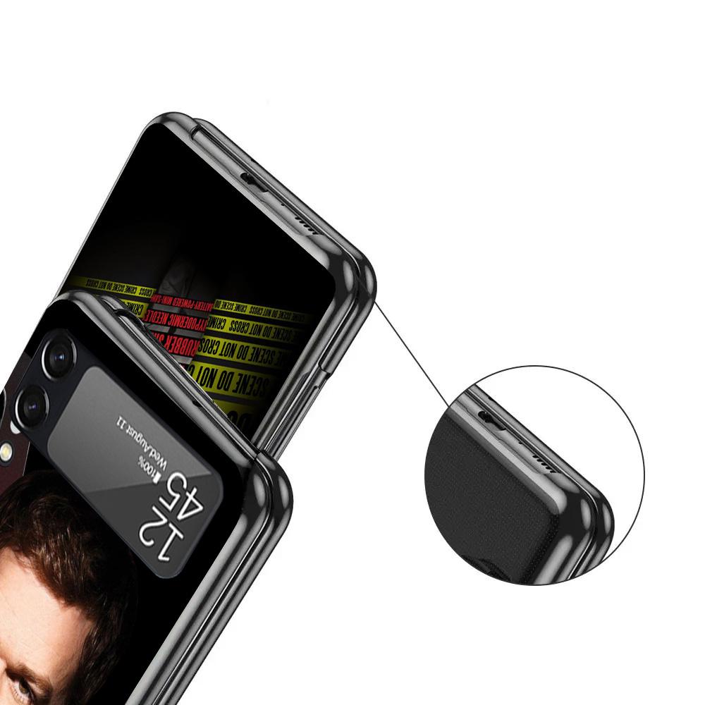 TV Show Dexter Morgan Black Phone Case For Samsung ZFlip7 ZFlip6 ZFlip5 ZFlip4 ZFlip3 5G Hard Protective Galaxy Z Flip 3 4 5 6 7