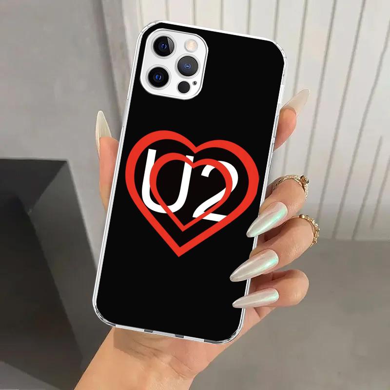 Band U-U2 Rock Phone Case for Iphone 17 Air 16 15 Plus 14 13 Mini 12 11 Pro Max 16E 7 8 SE 2020 Soft Funda Print Shell 17 Air 16