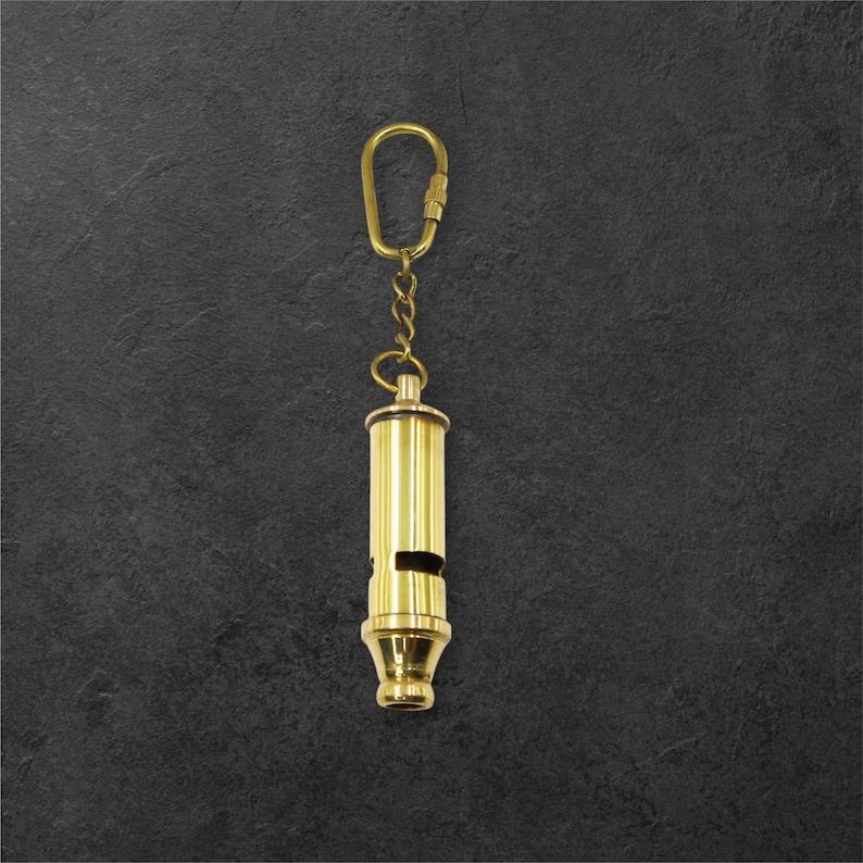 Personalised Metropolitan Police Whistle Keyring: Engraved Keychain Accessory