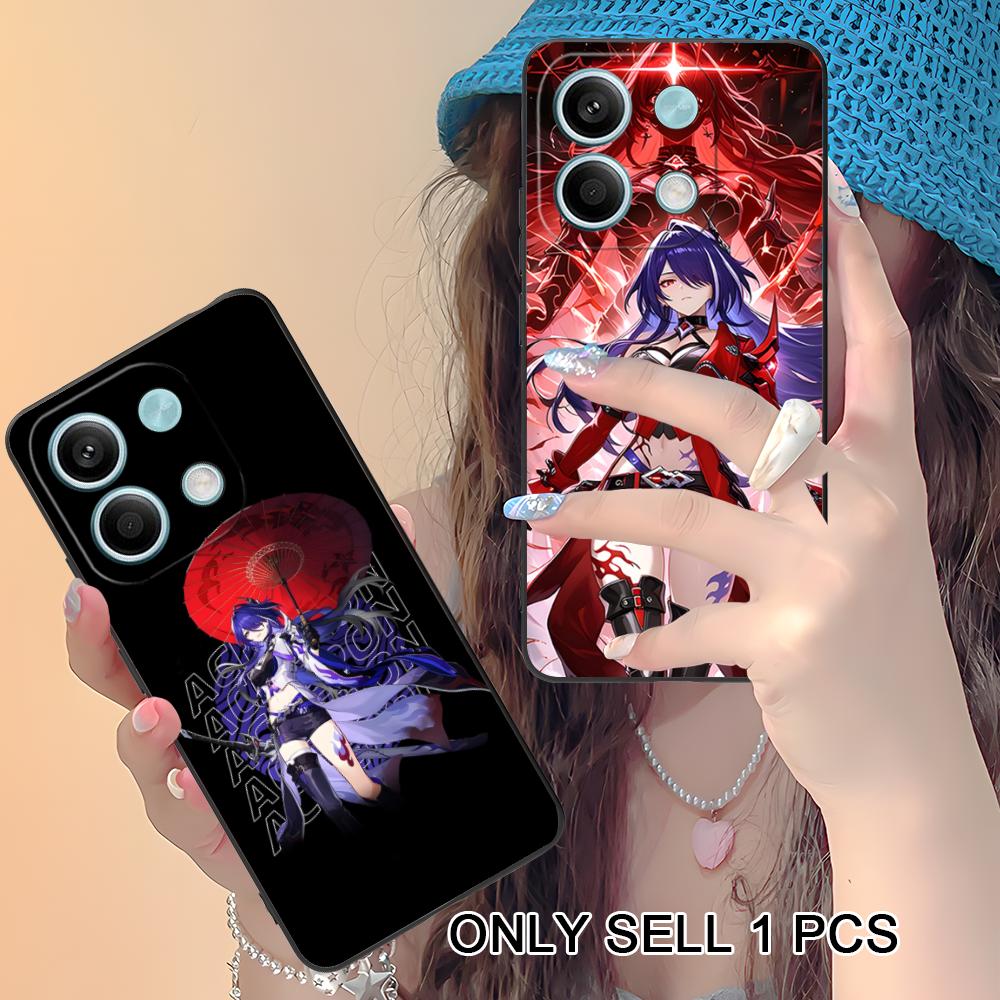 HSR Acheron Matte TPU Mobile Phone Case for Xiaomi Redmi 15 14 13 12 A5 3 2 1 C Plus 4G 5G Colorful Printing Cover