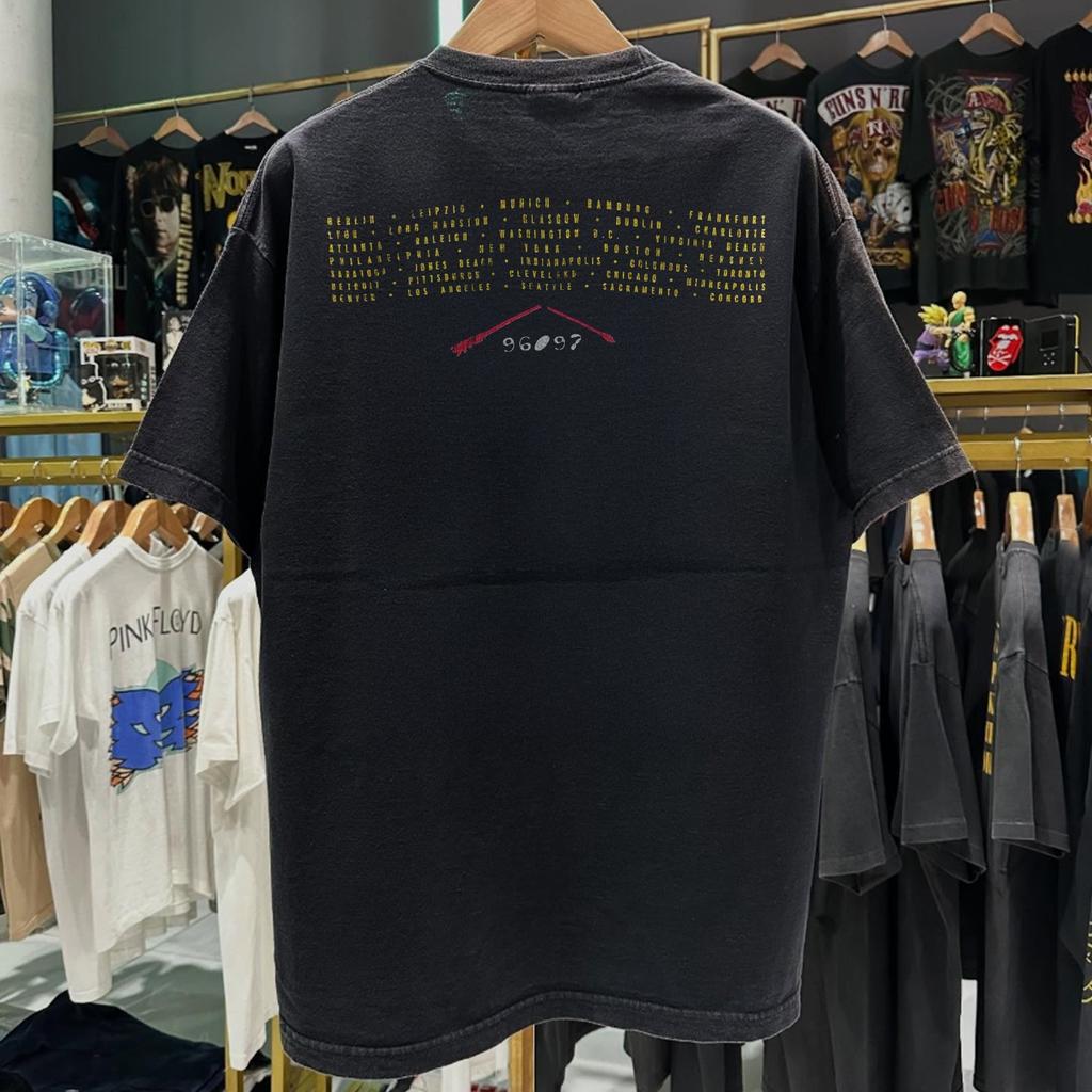 1997 Neil Young With Crazyhorse Tour Promo T-Shirt Schwarz XXL