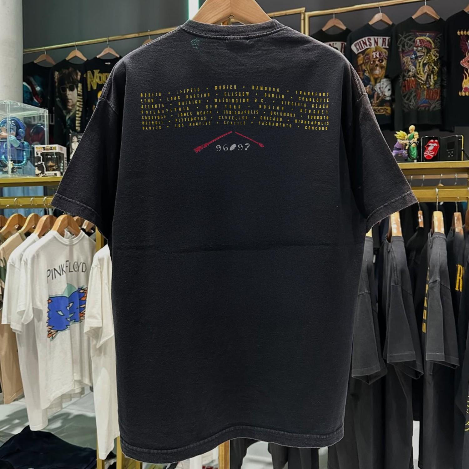 1997 Neil Young With Crazyhorse Tour Promo T-Shirt Black XXL 2XL