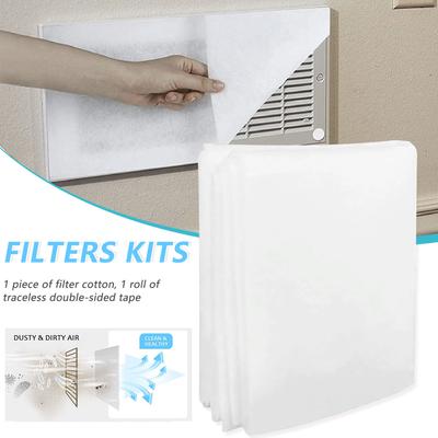 Complete Air Vent Filters Kit For Heating Intake Registers & Grilles Filter Air Conditioning Parts Easy Installation 200x100cm