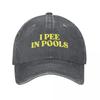 I Pee In Pools Baseball Cap Visor sun caps Beach Sunscreen Unisex Womens