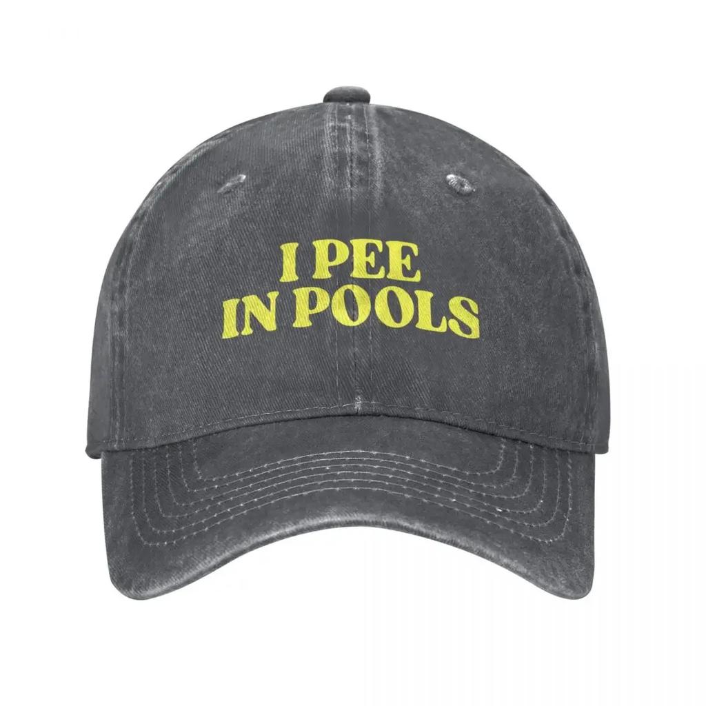 I Pee In Pools Baseball Cap Visor sun caps Beach Sunscreen Unisex Womens