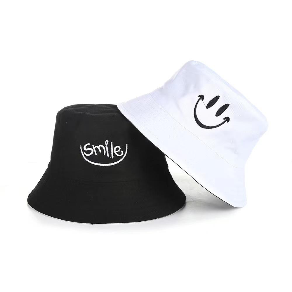 Fashionable Double-sided Fisherman Hat For Women, Embroidered Hat