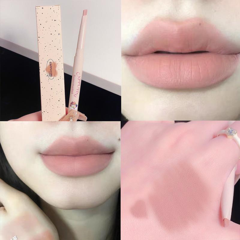 Cappuvini Matte Lip Liner: Long-lasting, Smudge-resistant Lip Pencil 0.4g