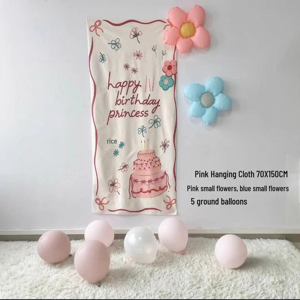 Retro Cartoon Birthday Backdrop for Kids' Party - First Birthday Decor