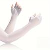 Summer Cooling Arm Sleeves for Men/Women, Half-Finger Sunshade Thin Arm Covers, Ice Silky Fiber Fabric, Outdoor Cooling Gloves