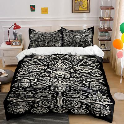 Viking Symbols and Animals. Bedding Sets Duvet Cover Sets Duvet Covers Pillowcases(1*Duvet Cover 2*Pillowcases Without Duvet Insert)
