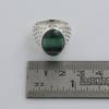 Malachite Gemstone Silver Ring, Pure 100% 925 Sterling Silver Fine Jewelry, Handmade Silver Ring, Unisex Ring Ar8928