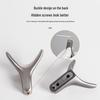 Nordic Creative Zinc Alloy Ox Horn Wall-Mounted Coat Hook for Bathroom, Kitchen, or Entryway.