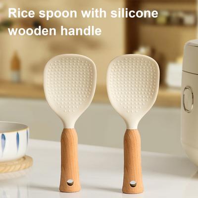 Yapışmaz Kürekli Ayaklı Pirinç Kaşığı Pirinç Spatula Kaşığı Isıya Dayanıklı Pirinç Pişirici Kaşığı Tahıllar İçin Servis Kaşığı