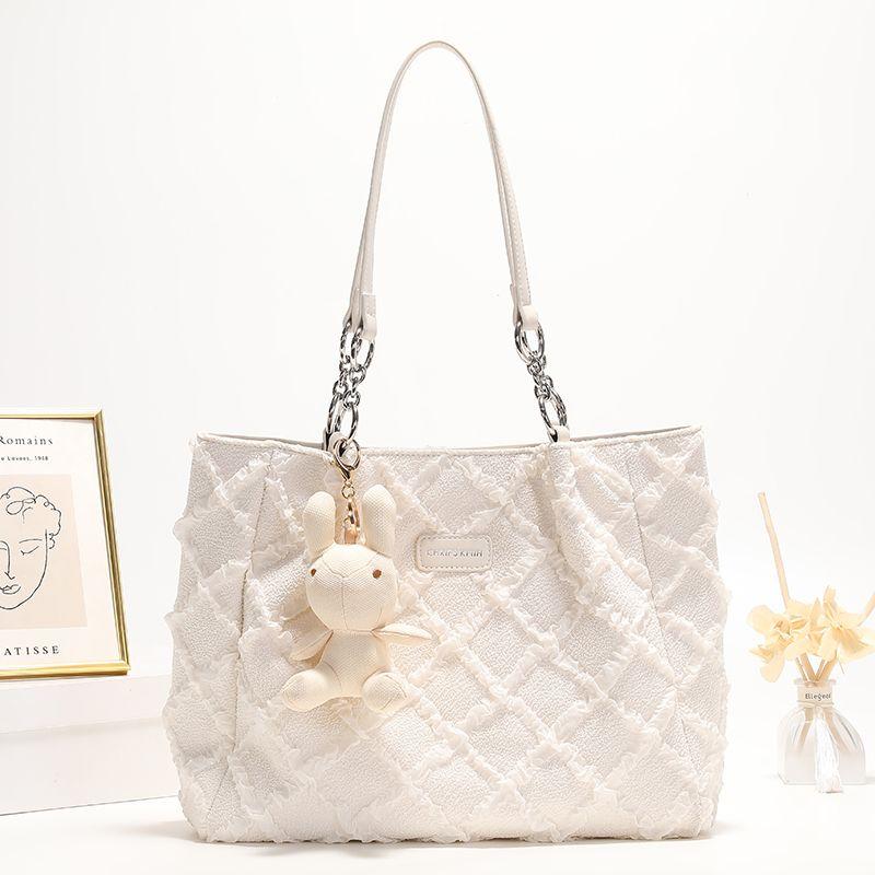 

San Milo This Year s Popular Bag for Women 2025 New Arrival Fancy Large Shoulder Bag Large Capacity Commuter Tote Beige