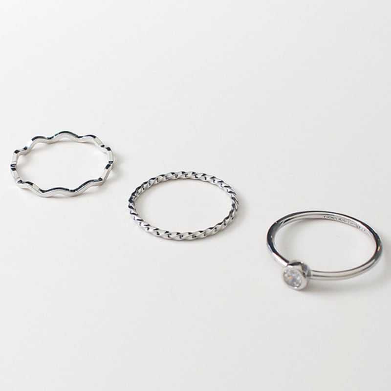 noonoo fingers white bezel ring