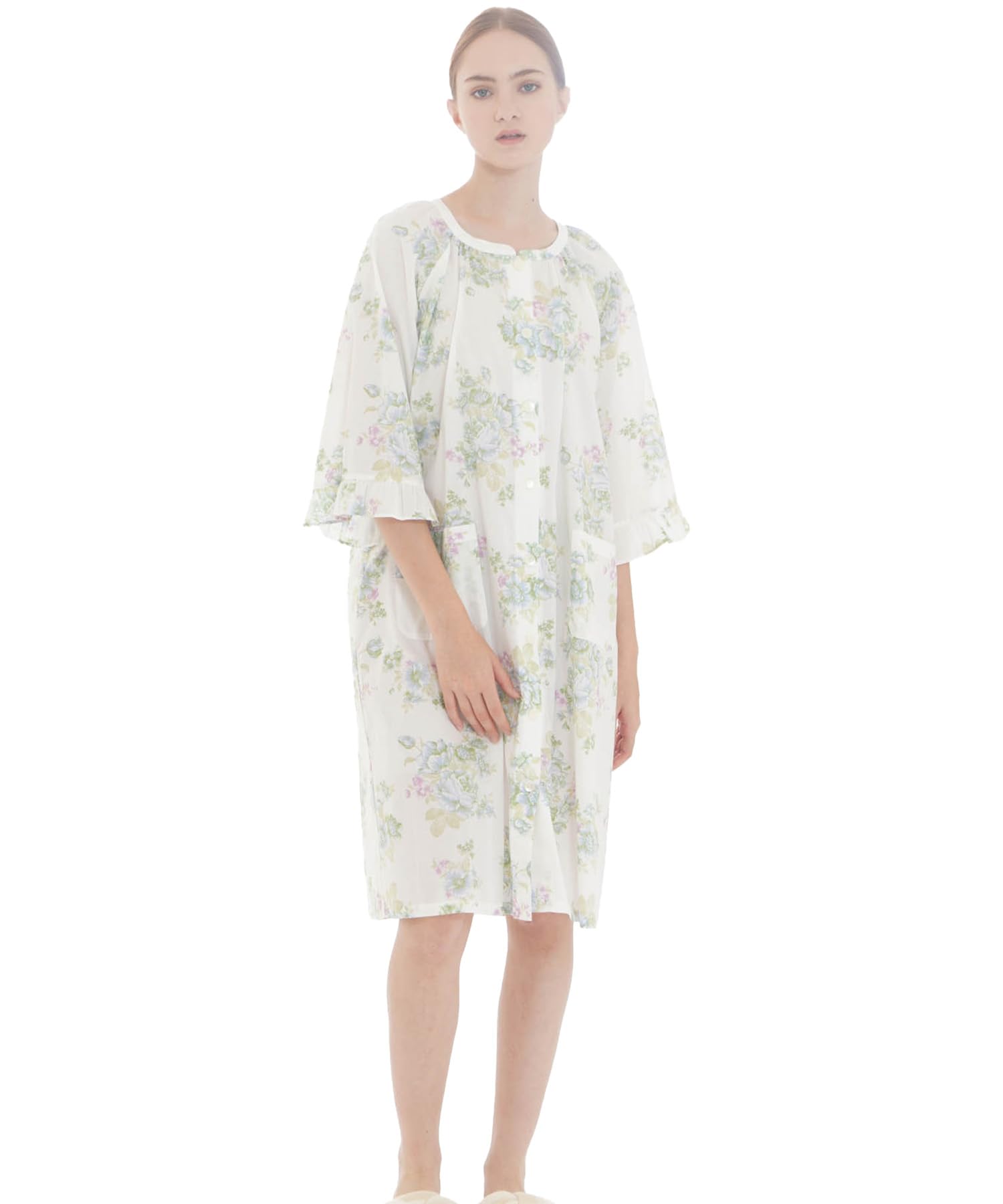 

Narue Nightshirt Rose 60/Lawn Dress, Women s, White, M-L белый