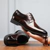 New Men Split Leather Shoes Rubber Sole Man Business Office Male Casual Dress Shoes Genuine Leather Wedding Party Shoes Men Shoe