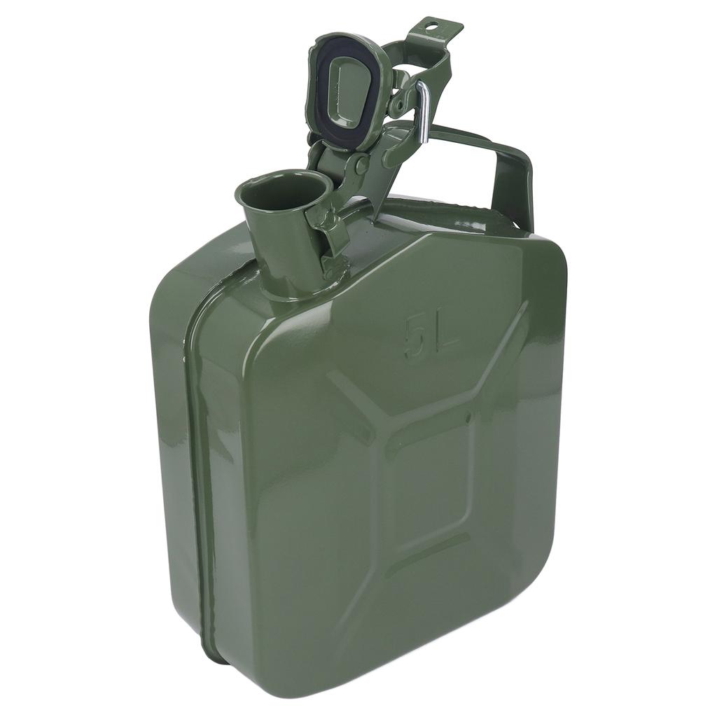 1,3 Gallonen 5L Benzinkanister Verdickter Edelstahl Kraftstofftank Tragekanister mit Tragbar