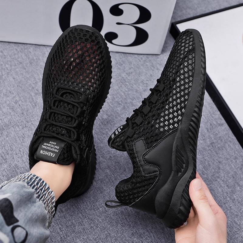 2022 Summer Breathable Men Shoes Lightweight Comfortable Sneakers Men Hollow Out Mesh Shoes Comfortable Tenis Zapatillas Hombre