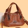 Handbag Women's PU Shoulder Bag Middle-aged And Elderly Mother Bag
