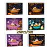 Reading Ghost Acrylic Flat Pendant Set Halloween Decorations 24 Styles Ghost Reading 2D Ornament 24-Day Countdown Collectible