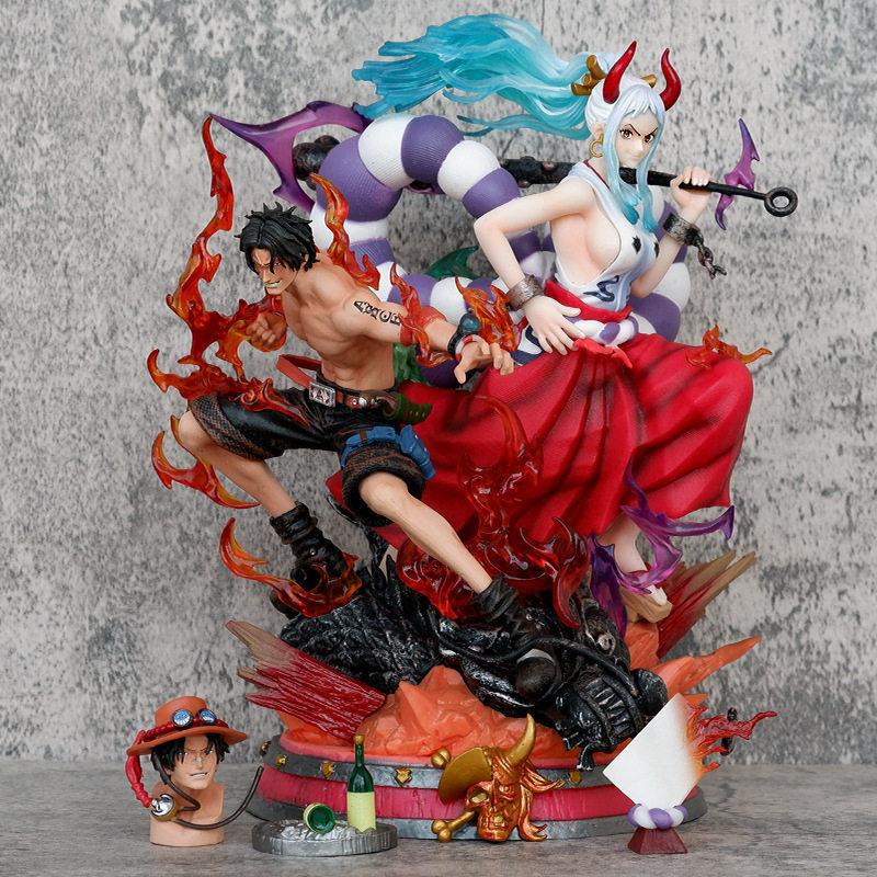 One Piece Dreamy Link Daiwa X Ace Kaido Daughter Handmade Ornament Statue Model Gift