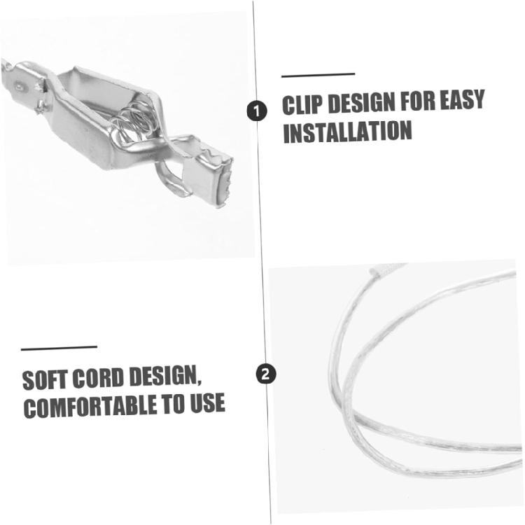 Foil Head Clip Line, Multifunctional Fencing Clip Cord, Steel Foil Cord Wire Clip Fencing Body Wire Fencing Hand Wire