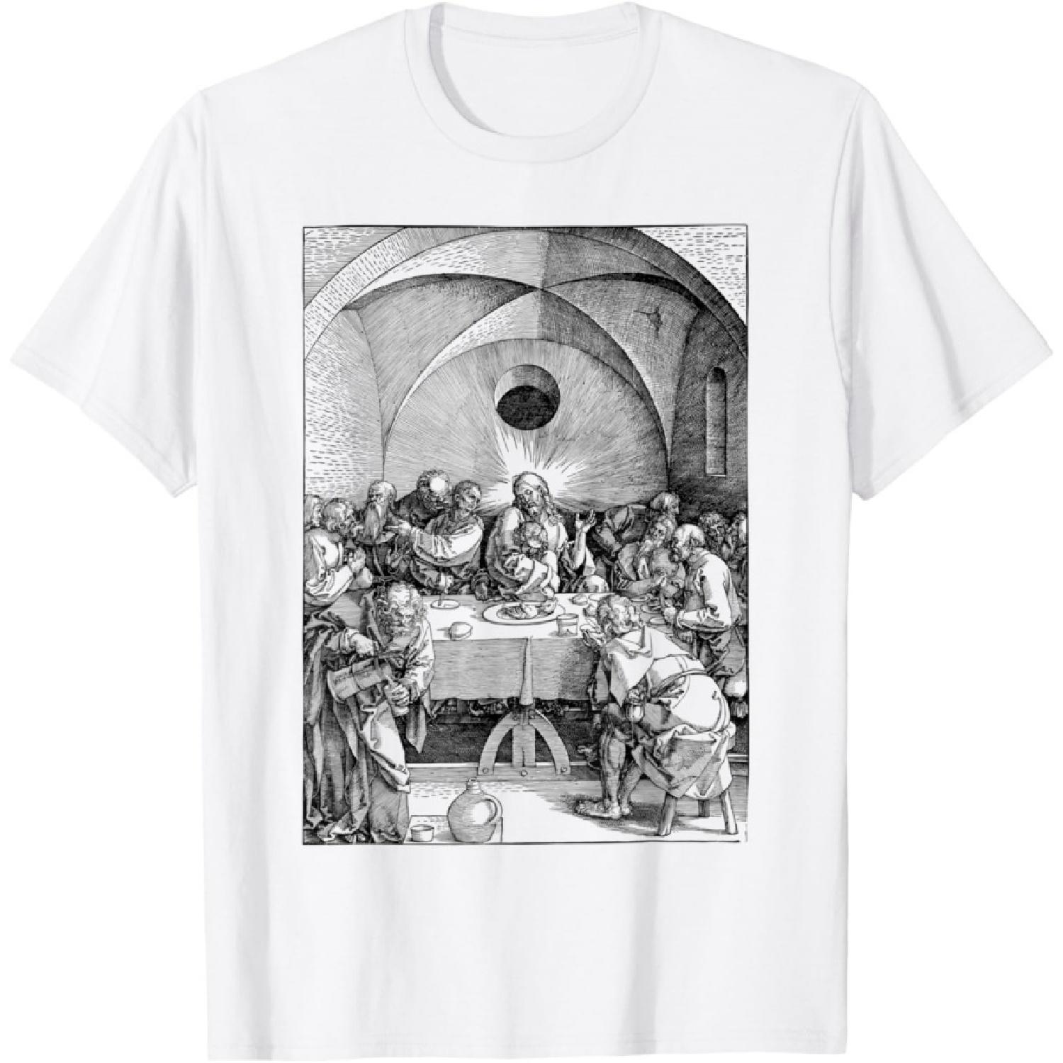 The Last Supper Shirt Leonardo da Vinci Artwear Vintage Gift T-Shirt XXXXXL белый
