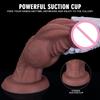 Manual Large Simulation Penis Massager for Female and Anal Play