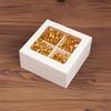WTEMPO Foldable Clear Window White Paper Gift Boxes Multi-cavities DIY Flowers Soaps Small Presents Packaging Boxes Perfect for Birthday Wedding